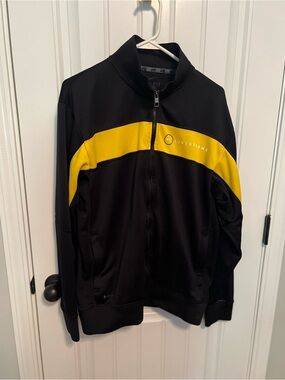 Nike Black and Yellow Livestrong Lightweight Track Jacket
